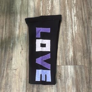 Margarita Womens Stretch Pull-On Yoga “LOVE” Cropped Pants Size 2